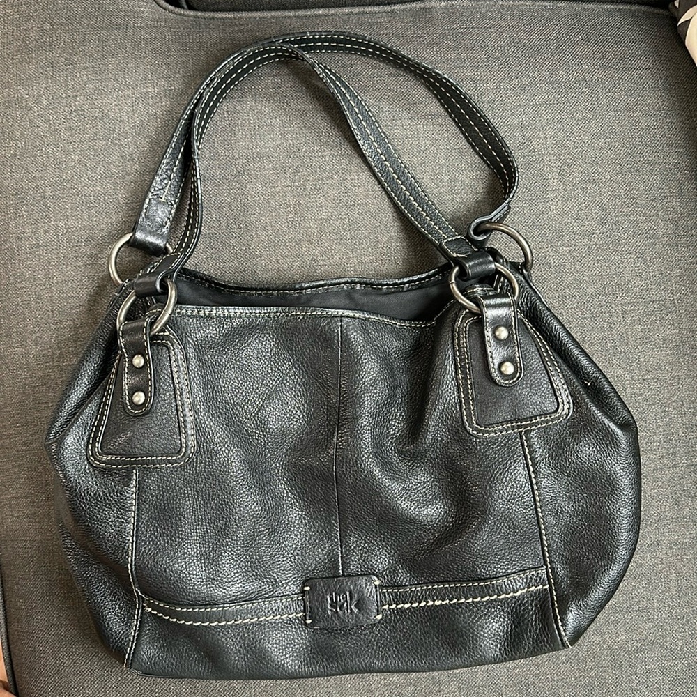 The SAK black leather shoulder bag